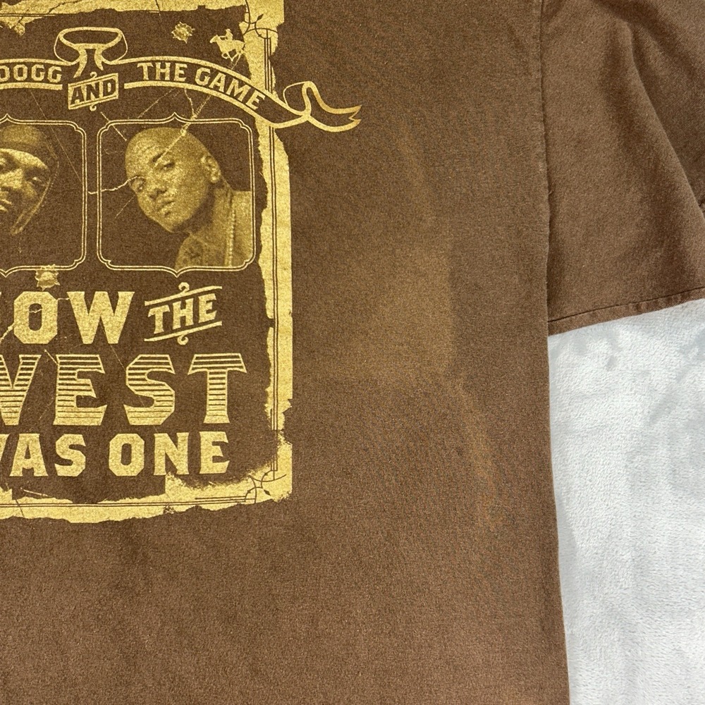 Vtg Y2K Rap Concert Tour Shirt 2XL Snoop Dogg And‎ The Game How The West Was One - Picture 3 of 8